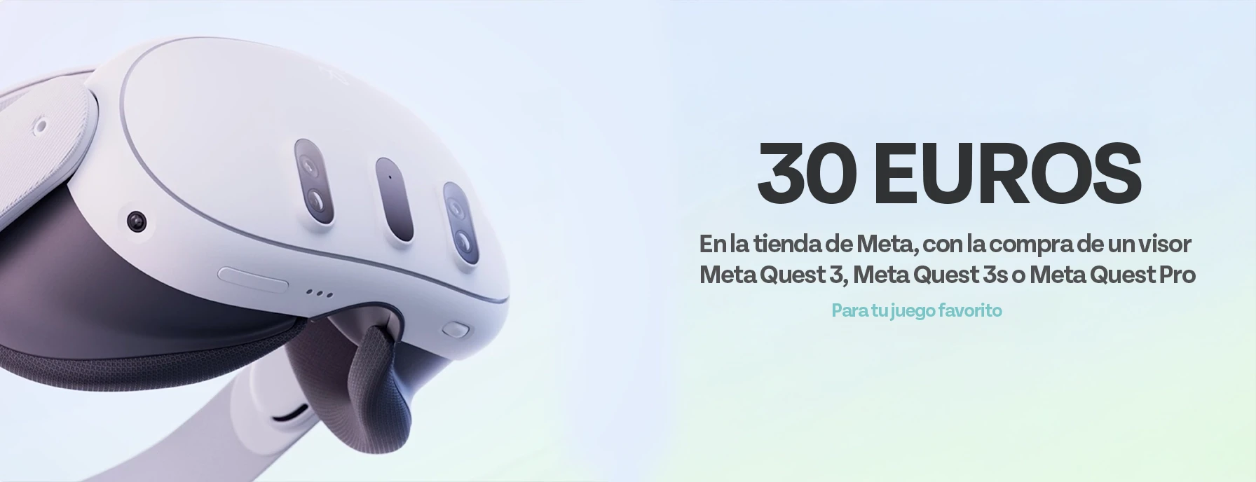 Banner de accesorios de realidad virtual