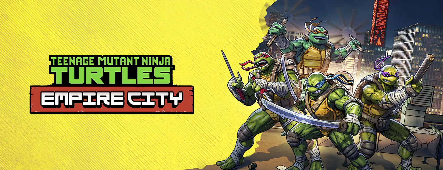 Videojuego de realidad virtual llamado Teenage Mutant Ninja Turtles Empire City