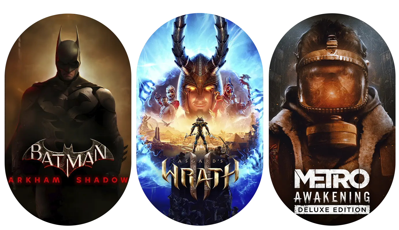 Imagen de 3 juegos de realidad virtual: Batman Arkham Shadow, Asgard's Wrath y Metro Awakening